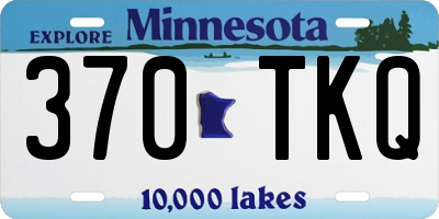 MN license plate 370TKQ