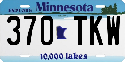 MN license plate 370TKW
