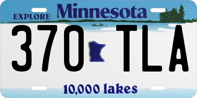 MN license plate 370TLA