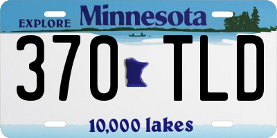 MN license plate 370TLD