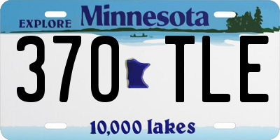 MN license plate 370TLE