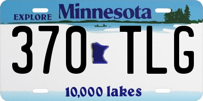 MN license plate 370TLG