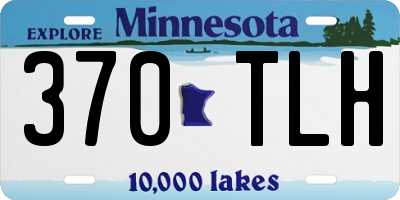 MN license plate 370TLH
