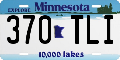 MN license plate 370TLI