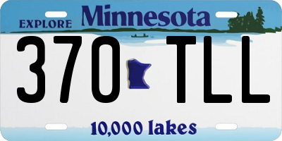 MN license plate 370TLL