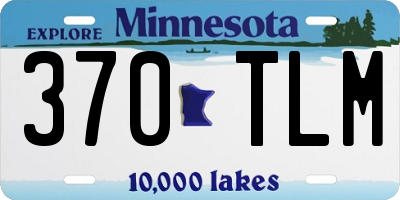 MN license plate 370TLM