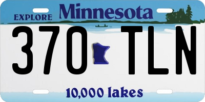 MN license plate 370TLN