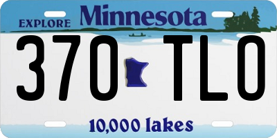 MN license plate 370TLO