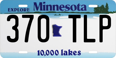 MN license plate 370TLP