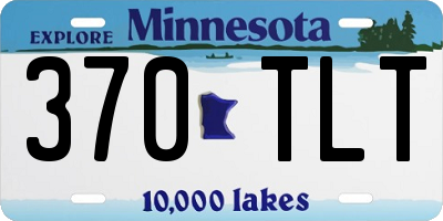 MN license plate 370TLT