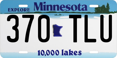 MN license plate 370TLU