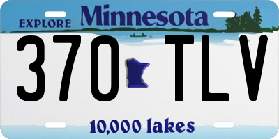 MN license plate 370TLV