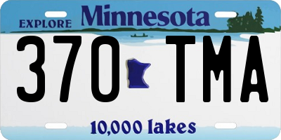 MN license plate 370TMA