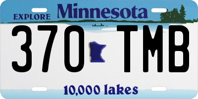 MN license plate 370TMB