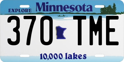 MN license plate 370TME