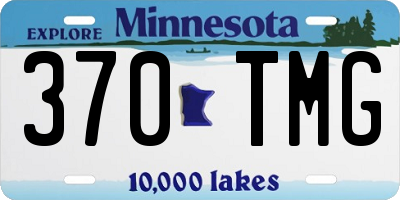 MN license plate 370TMG