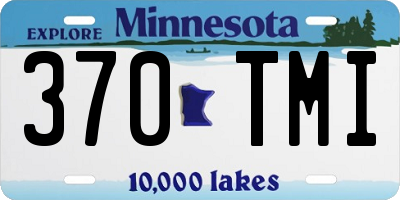 MN license plate 370TMI