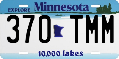 MN license plate 370TMM