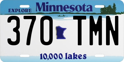 MN license plate 370TMN