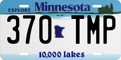 MN license plate 370TMP