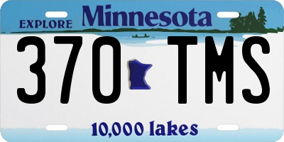 MN license plate 370TMS