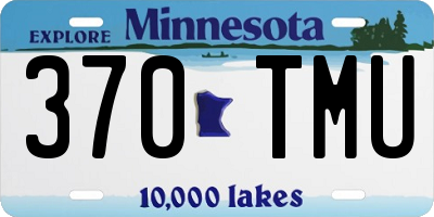 MN license plate 370TMU