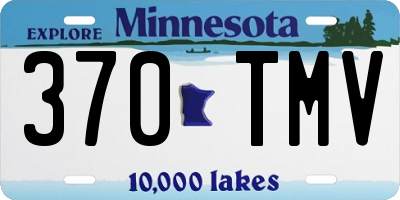MN license plate 370TMV