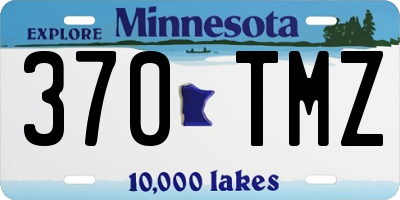 MN license plate 370TMZ