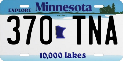 MN license plate 370TNA