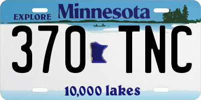 MN license plate 370TNC