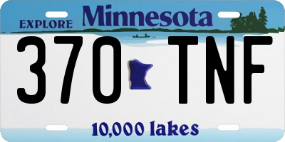 MN license plate 370TNF