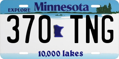 MN license plate 370TNG