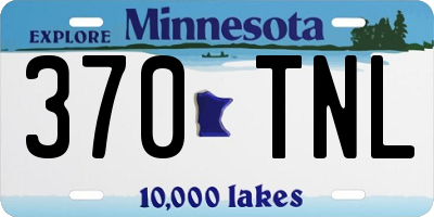 MN license plate 370TNL
