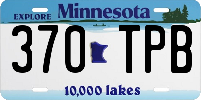 MN license plate 370TPB