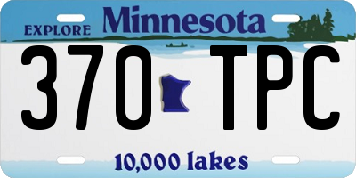 MN license plate 370TPC