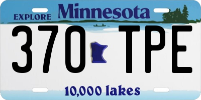 MN license plate 370TPE