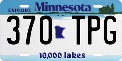 MN license plate 370TPG
