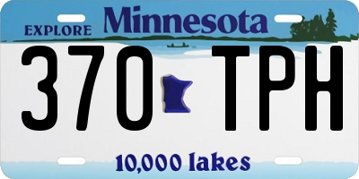 MN license plate 370TPH