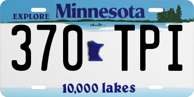 MN license plate 370TPI