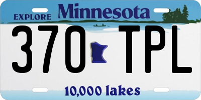 MN license plate 370TPL