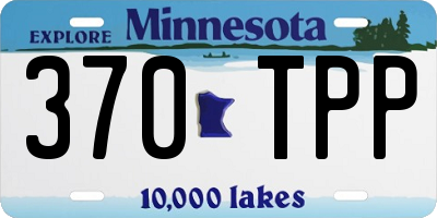 MN license plate 370TPP