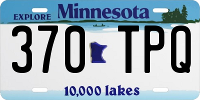 MN license plate 370TPQ