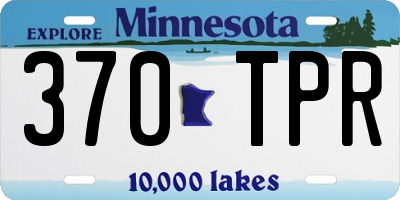 MN license plate 370TPR