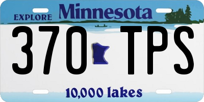 MN license plate 370TPS
