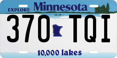 MN license plate 370TQI