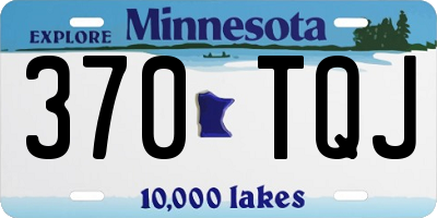 MN license plate 370TQJ