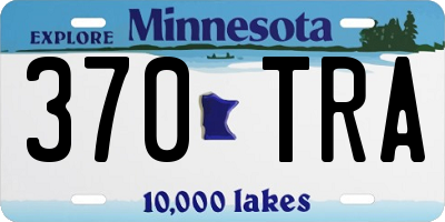 MN license plate 370TRA