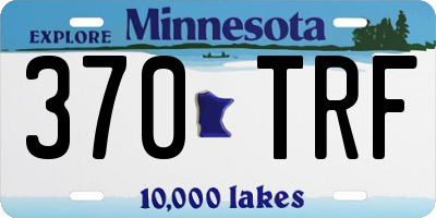 MN license plate 370TRF