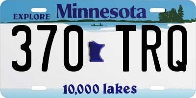 MN license plate 370TRQ
