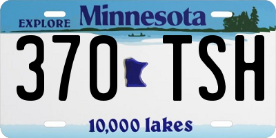 MN license plate 370TSH